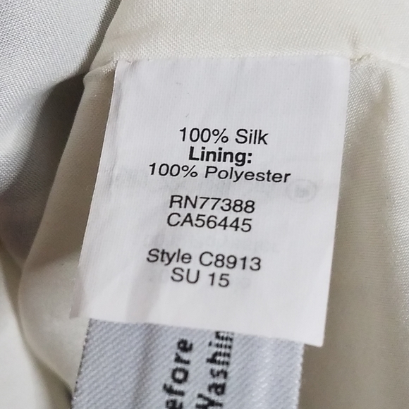 Madewell Striped Silk Tie -Waist Striped Dress Size 4 - Picture 8 of 8